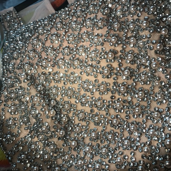 Sequin Heart two piece set prom dress - Picture 2 of 8